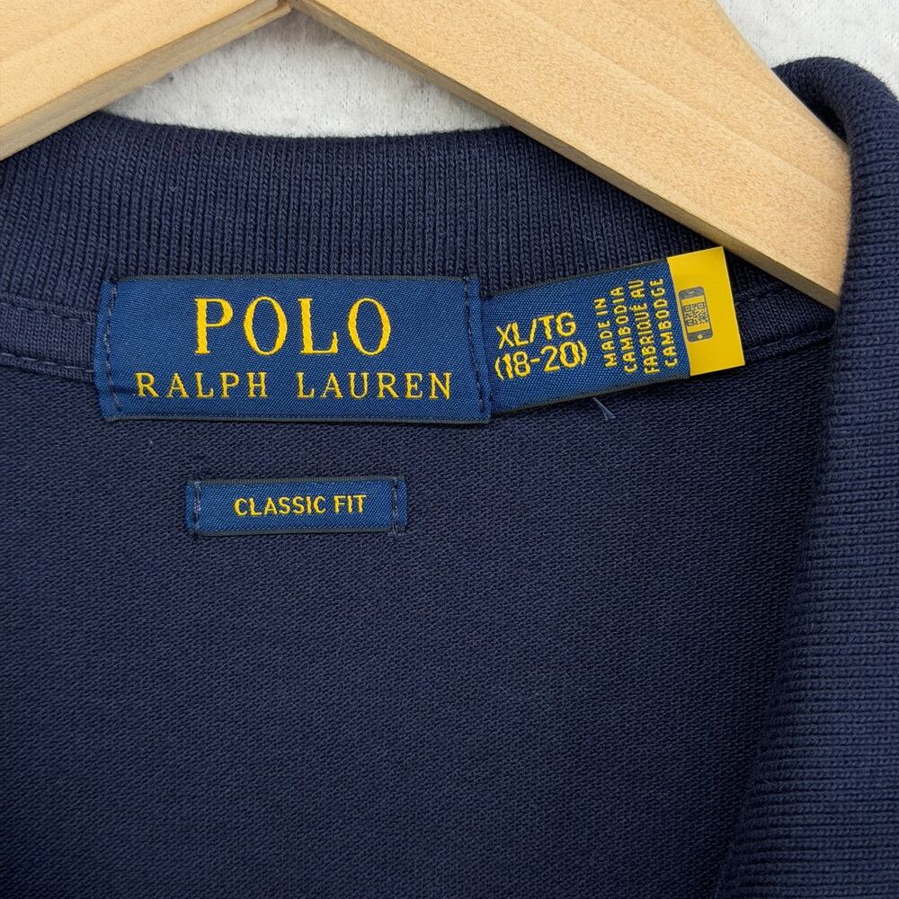 POLO RALPH LAUREN Shirt Boys XL (18-20) Classic Fit Big Pony Teen Cotton Blue - Picture 5 of 13